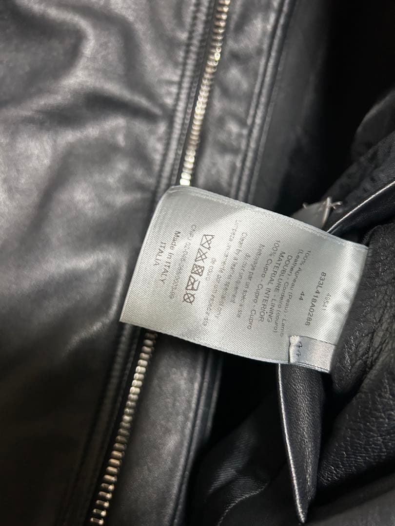 ディオールオム レザージャケット 44