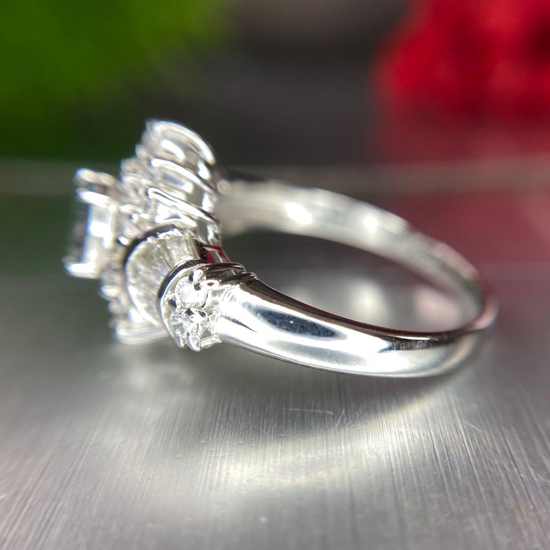 天然非加熱アレキサンドライト ダイヤモンド 計1.06ct PT900