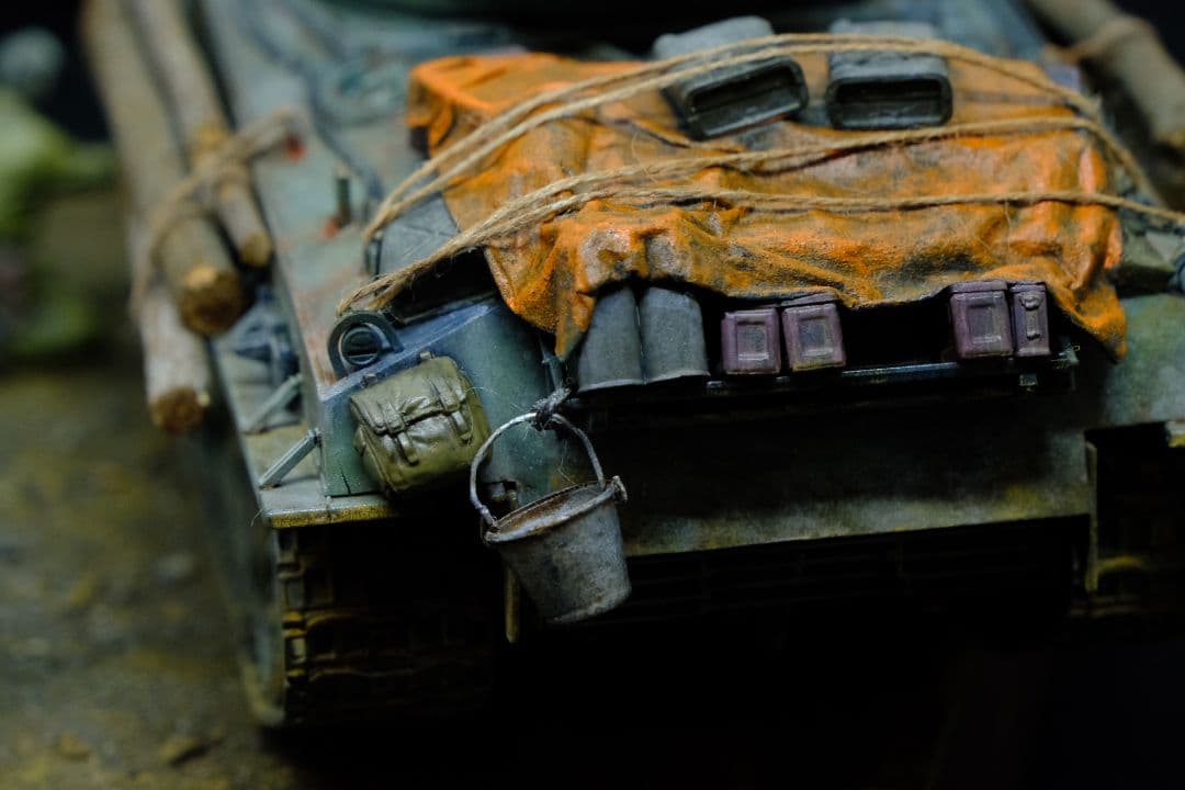 タミヤ M4A3シャーマンイージーエイト戦車（1/35）ジオラマ完成品