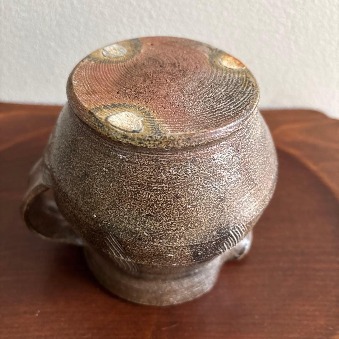 櫛掻き ピッチャー 塩釉 民藝