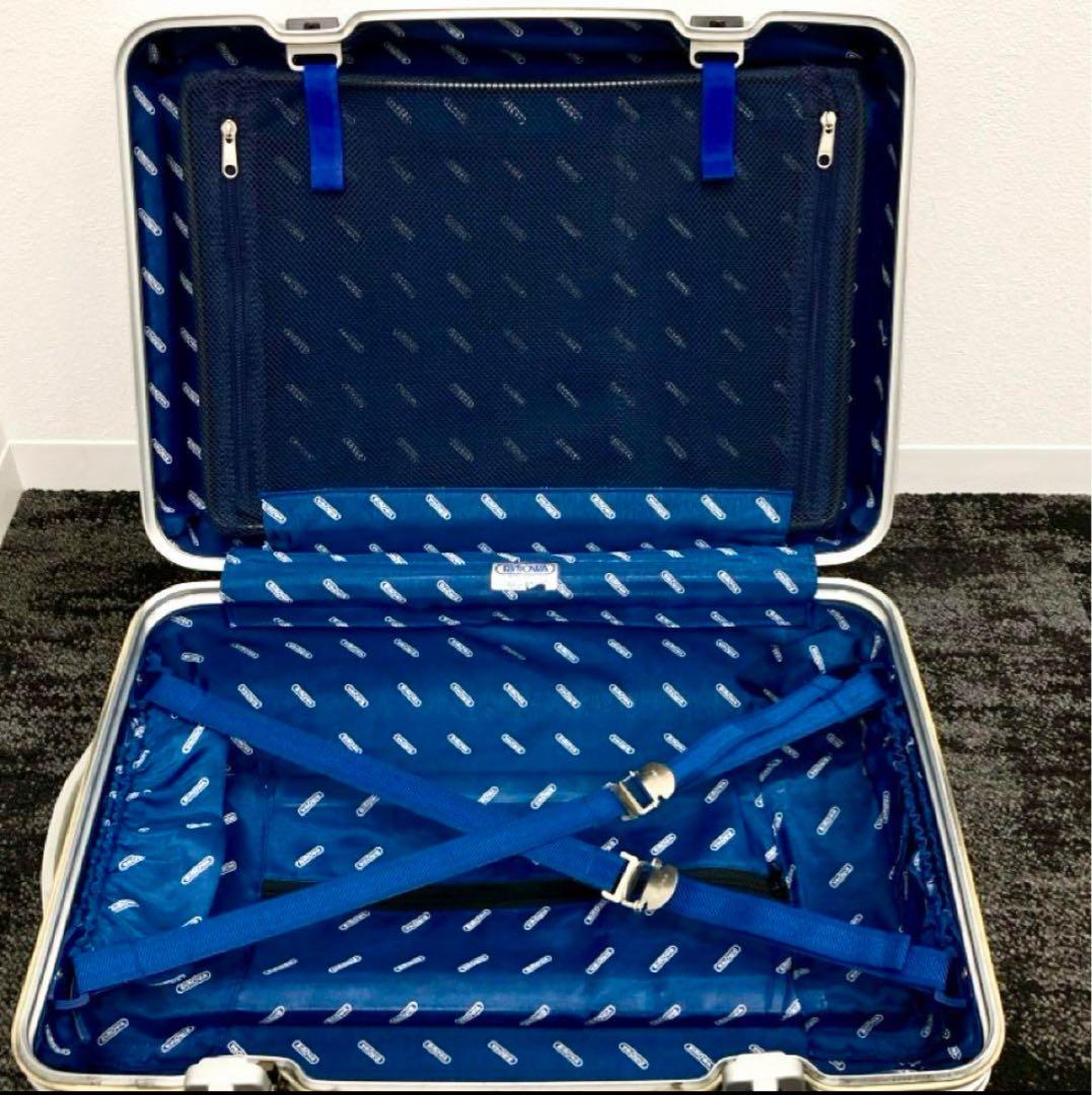 RIMOWA リモワ トパーズ オリジナル 32L アルミキャリー 青ロゴ