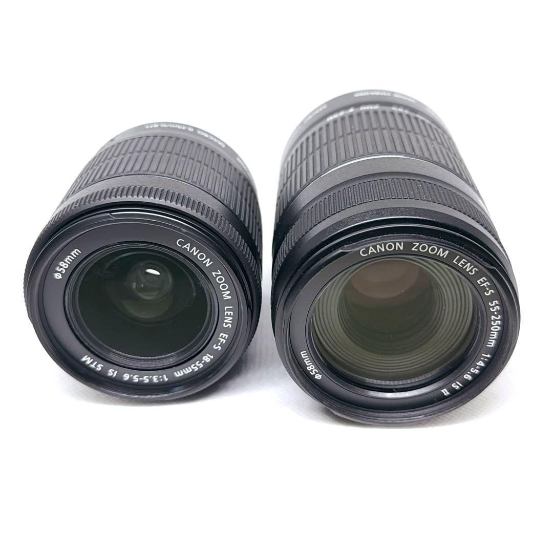 【ほぼ新品】Canon EOS Kiss X7 ダブルレンズ キャノン♥️初心者♥️