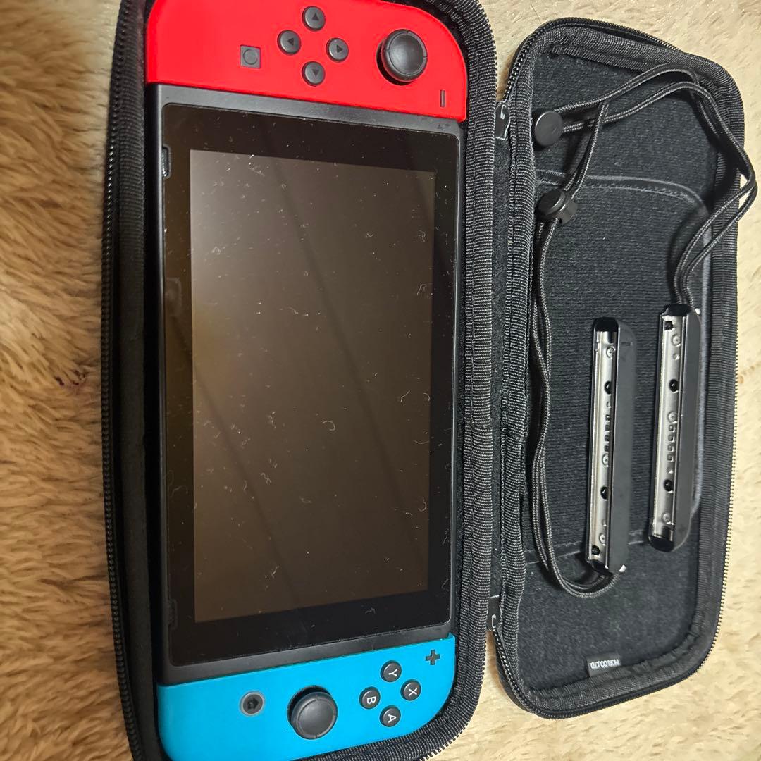 Nintendo Switch 赤/青 本体 ケース付き