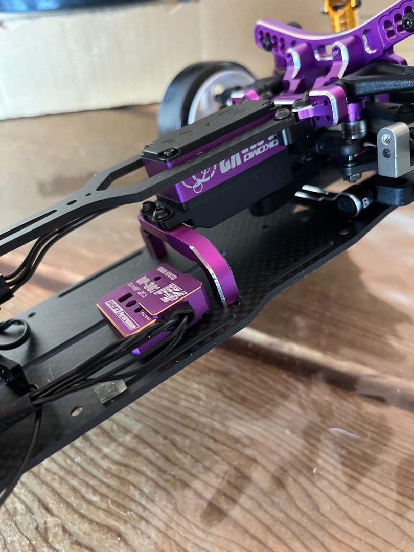 YokomoYD-2RX 1/10 RWD ドリフトカーキット サーボアンプ付き