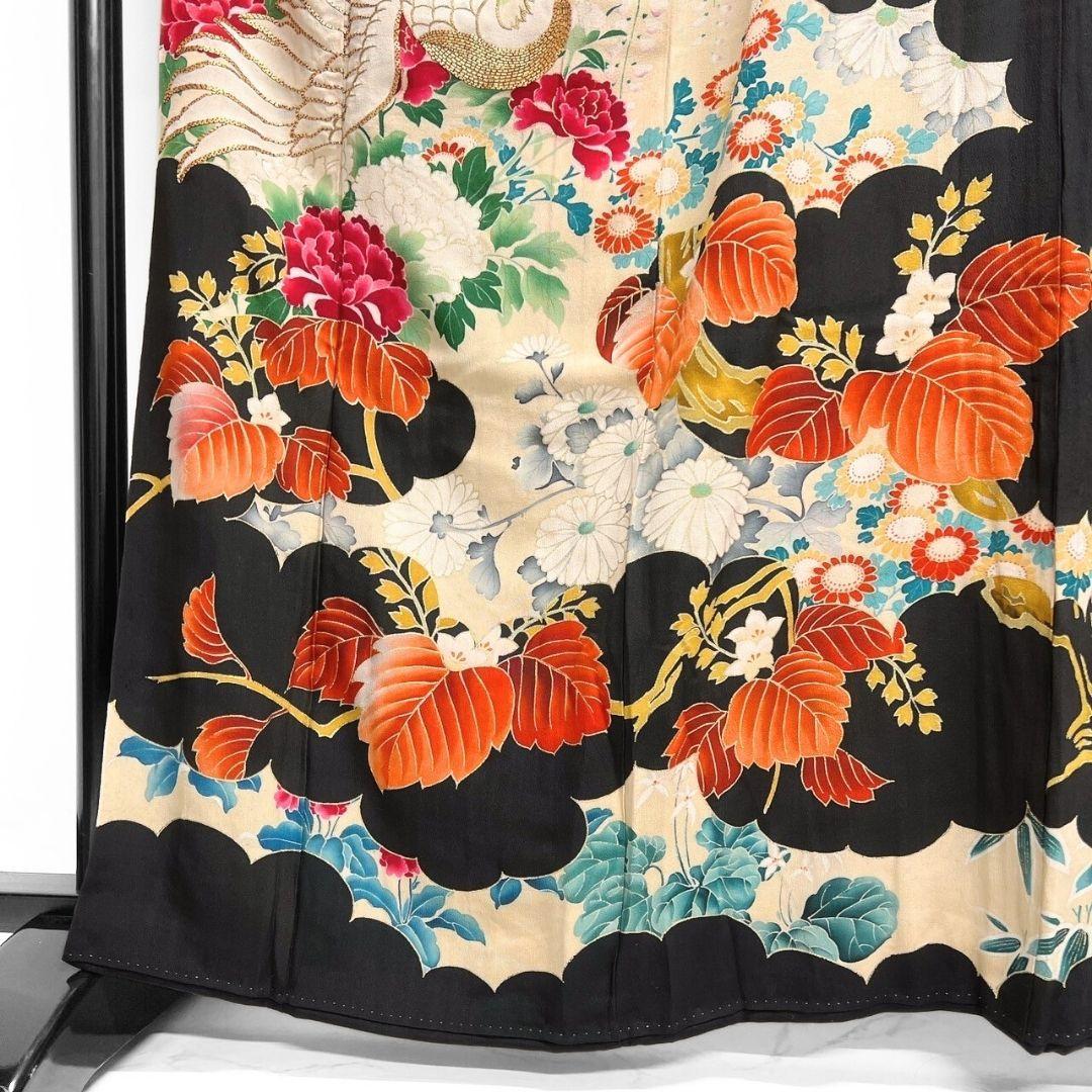 アンティーク　刺繍　金駒刺繍　鳳凰　振袖　襦袢セット　成人式 着物 022a p