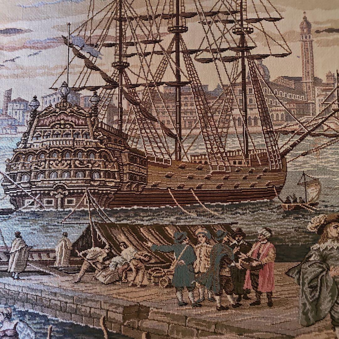 イタリア タペストリー ジャガード織り