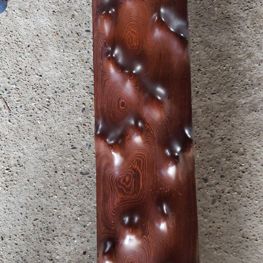 床柱　黒檀？　紫檀？　無垢　中古品