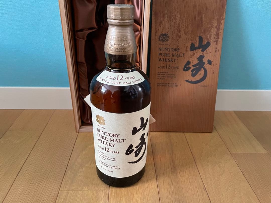 サントリーピュアモルトウイスキー 山崎 12年木箱入り 760ml
