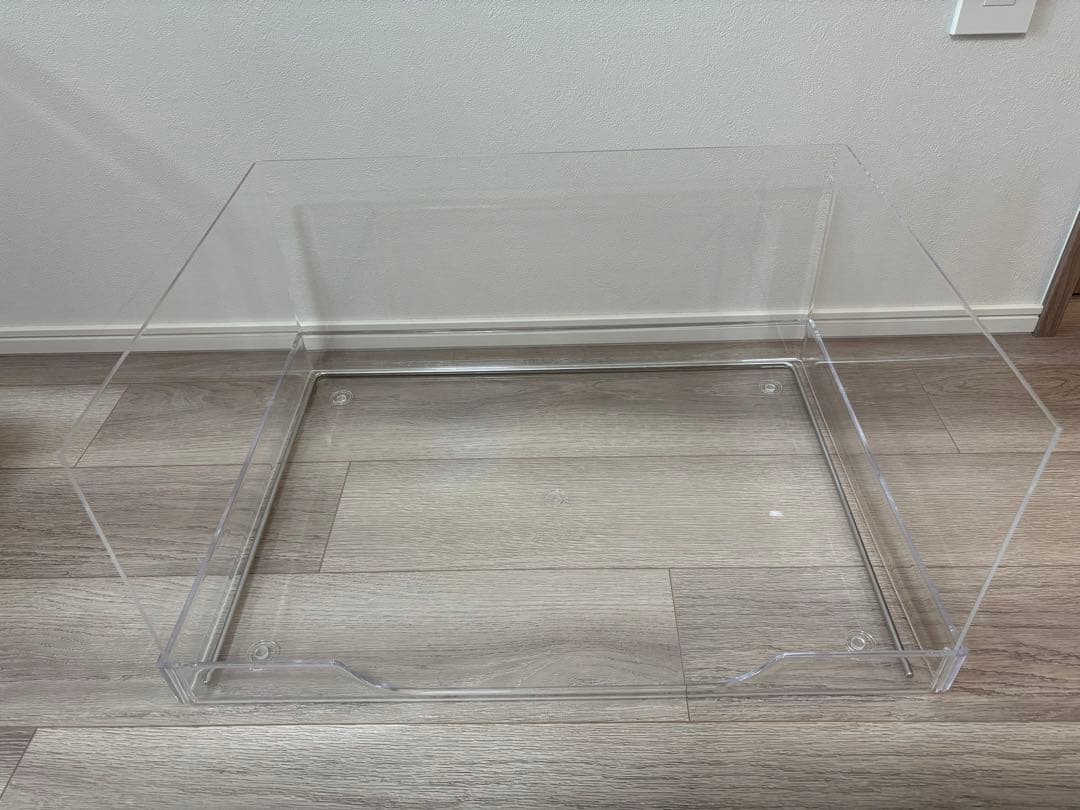 犬用トイレトレイ 透明アクリル製