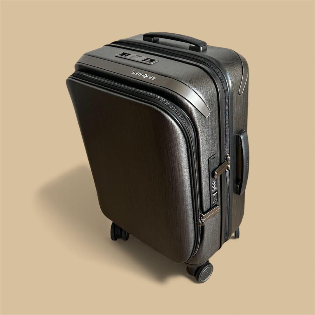 サムソナイト◆ユニマックス スピナー55◆ブラッシュトブラック