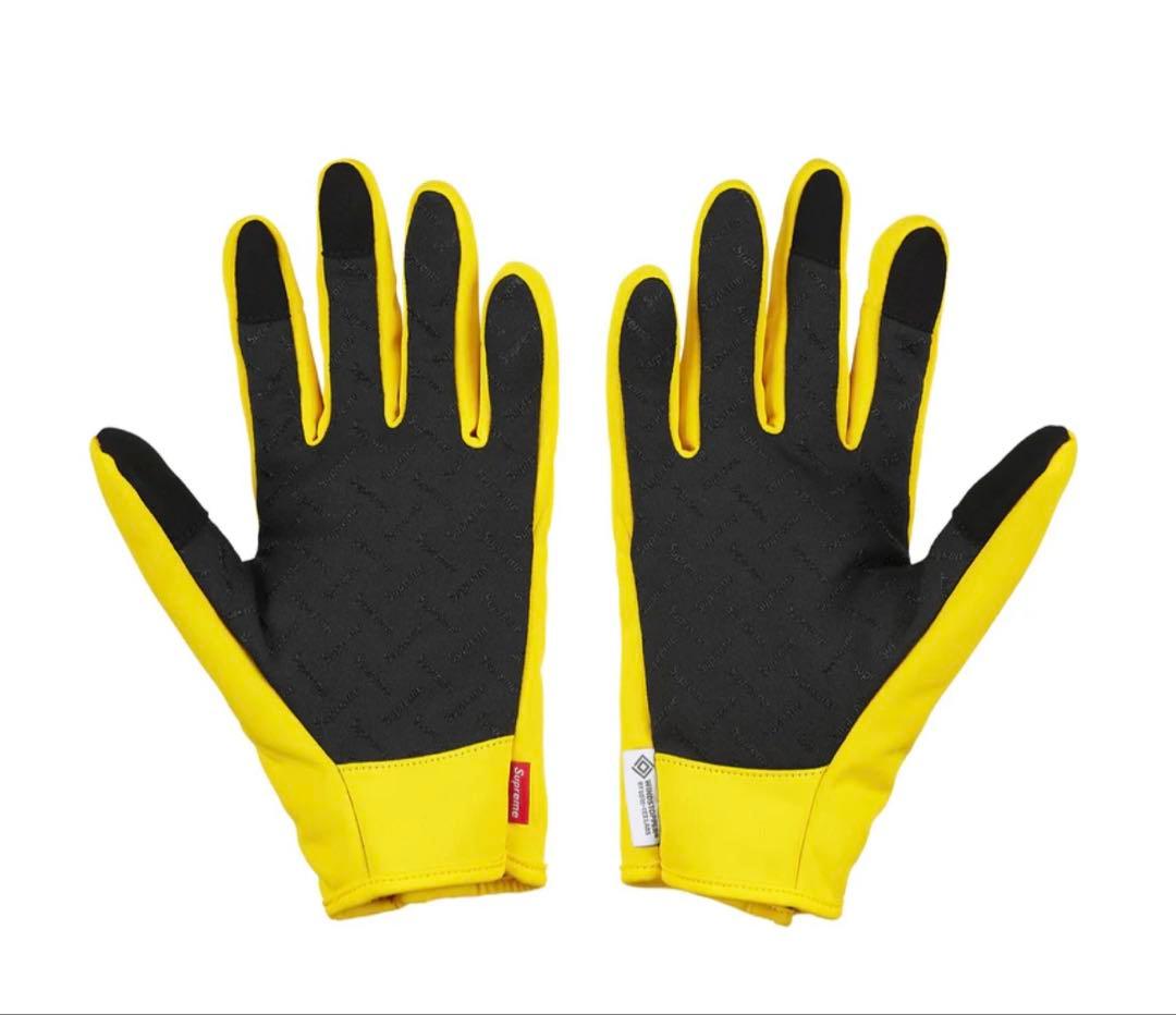 supreme 25AW WINDSTOPPER Zip Gloves 黄色 L