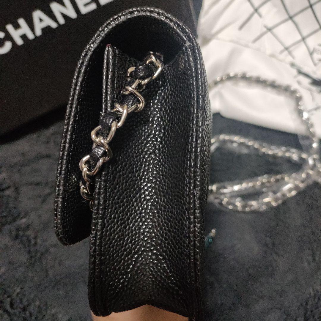 CHANEL ウォレットチェーンショルダー ノベルティ シルバー