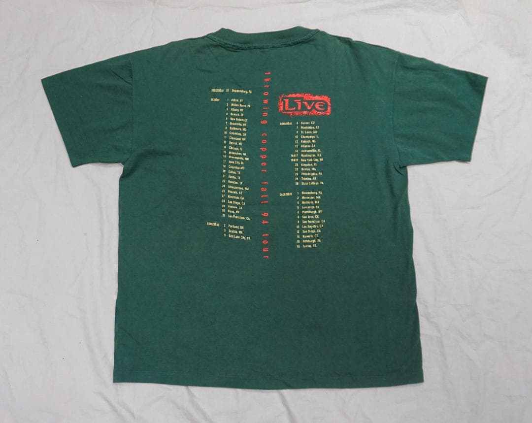 90's USA製 「Live 」Tシャツ ビンテージ Pearl Jam