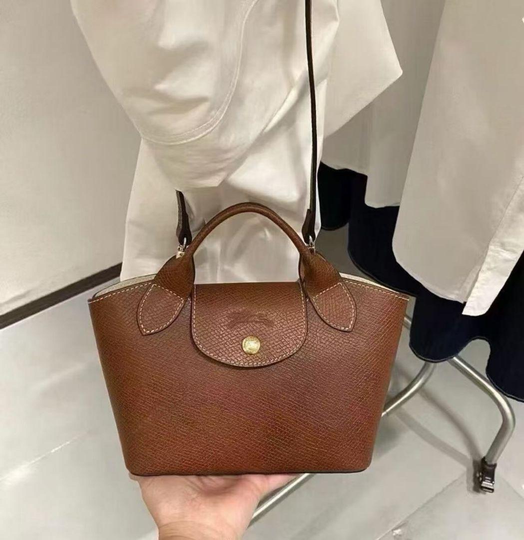 ロンシャン LONGCHAMP PURE XS トートバッグブラウン　シミアリ
