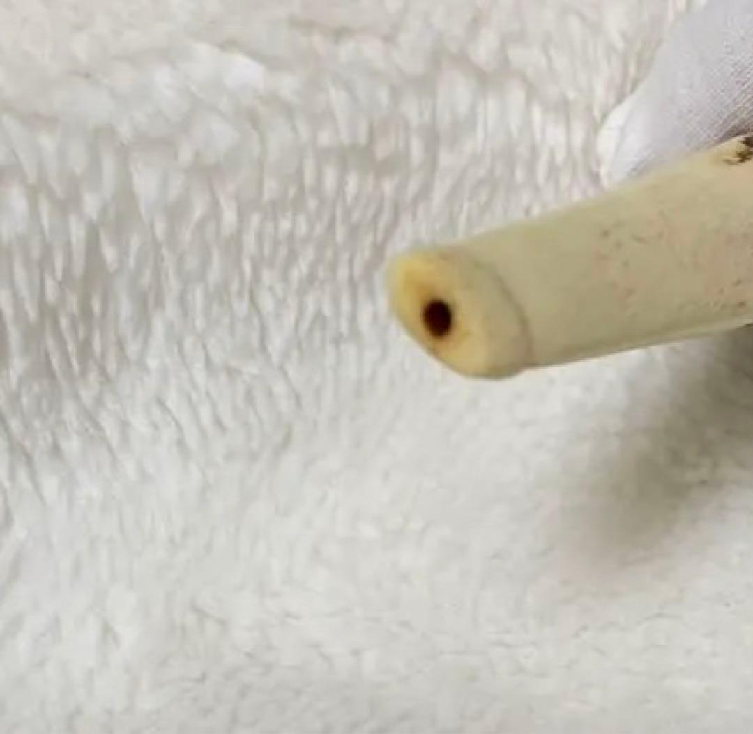 象牙調のパイプ　昭和レトロ