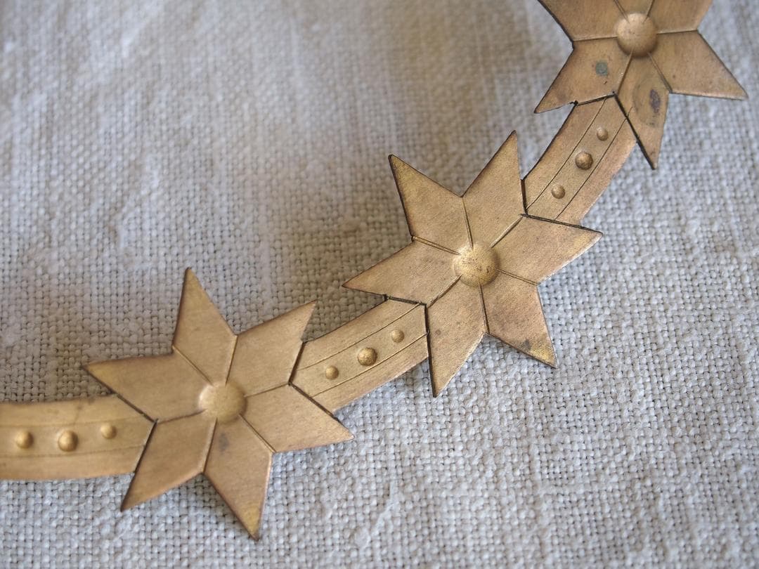 聖母マリア像につける星のついた光輪 直径20.2cm カトリック彫像用/K347