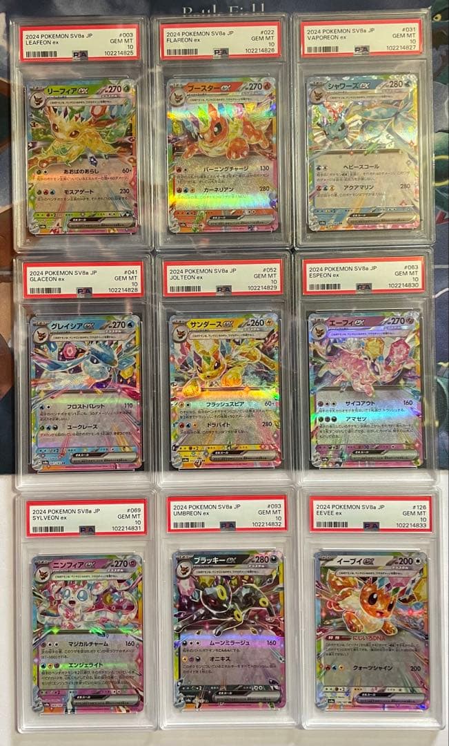と*ん様 テラスタルフェス　ブイズ　モンボミラー＆RR PSA10 18連番