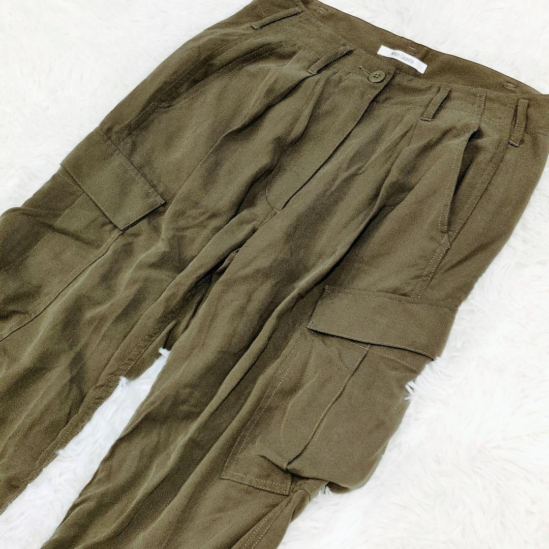 2024SS 完売品✨ウィムガゼット バックサテンカーゴパンツ グリーン