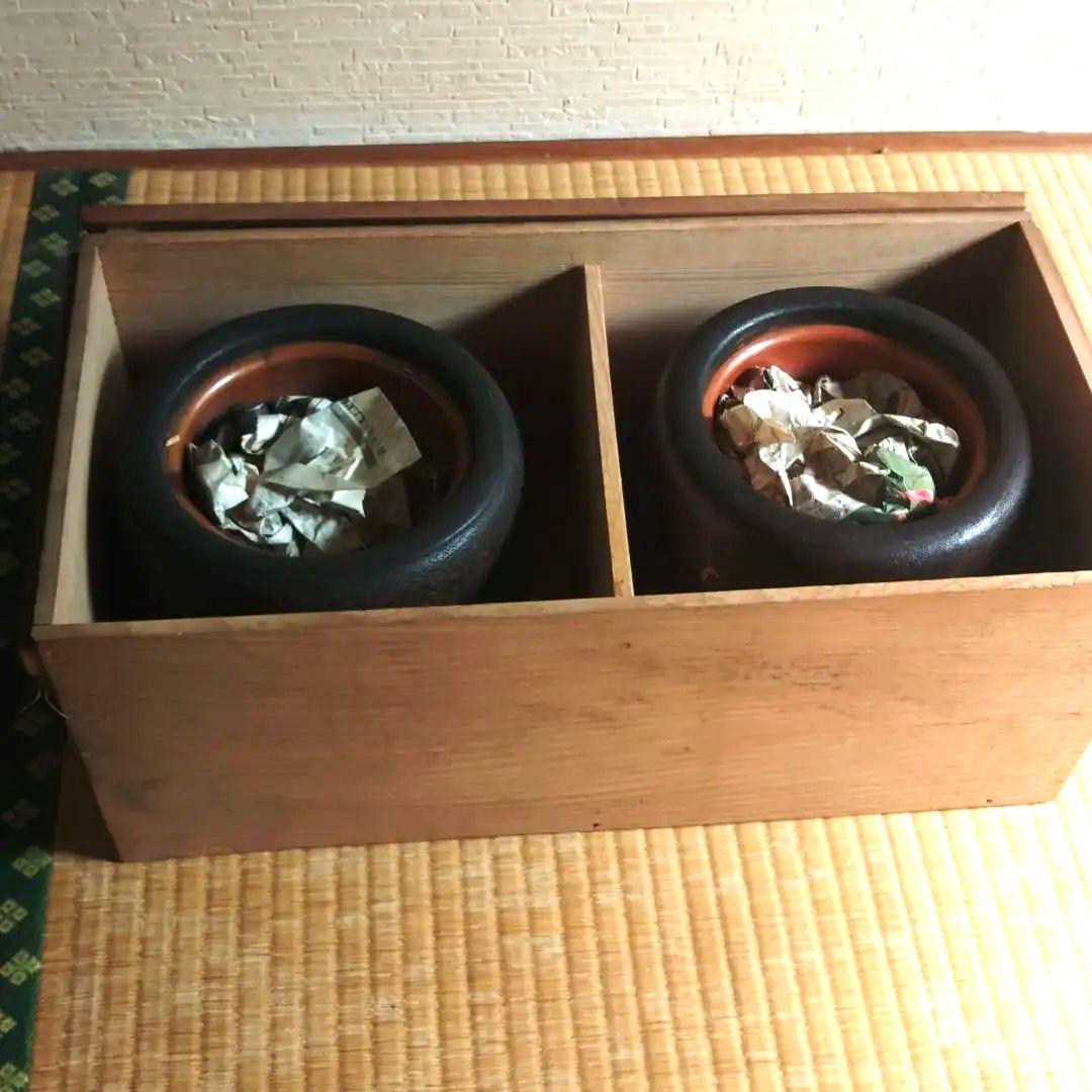 金沢工芸　桐火鉢　螺鈿蒔絵　一対火鉢