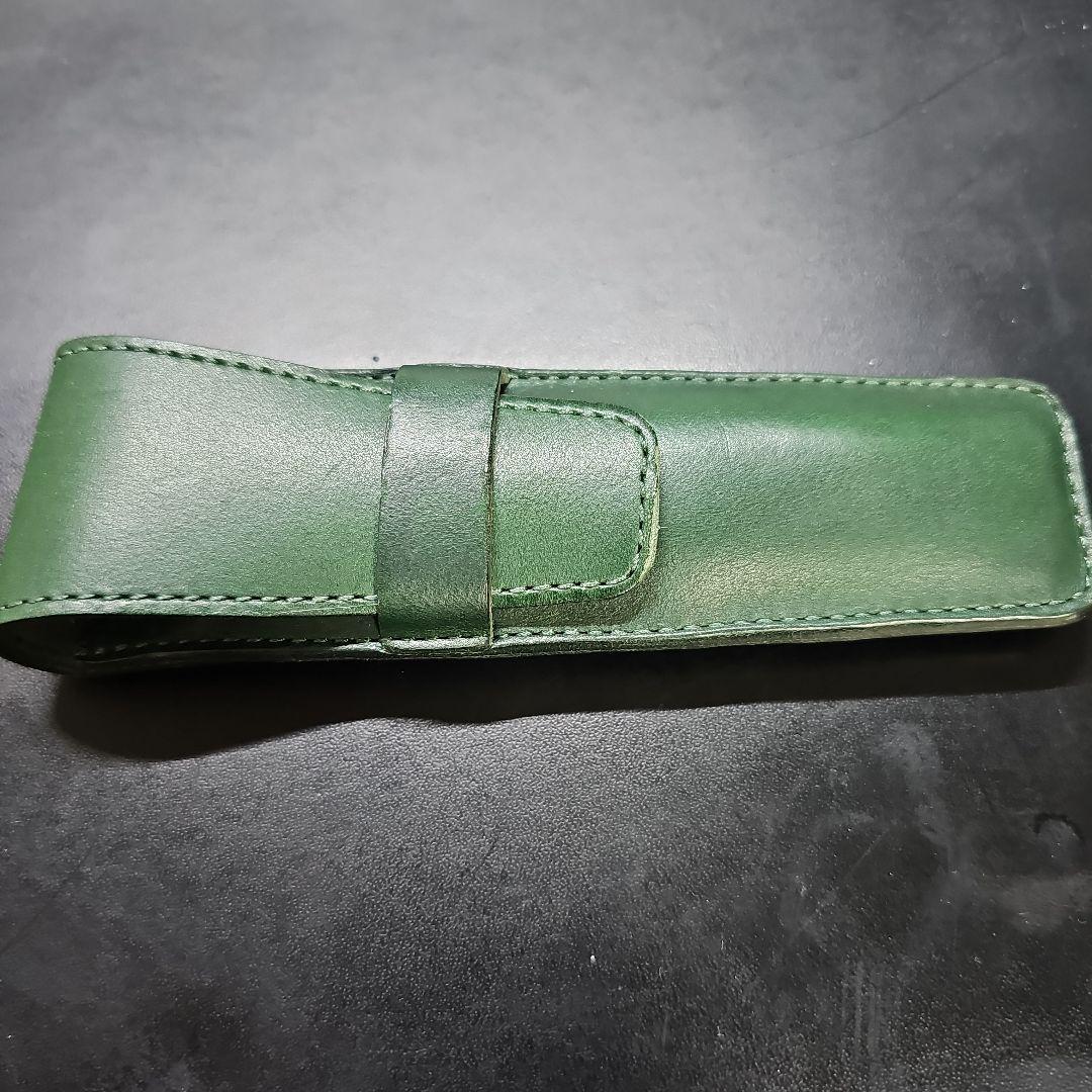 野原工芸 ロータリーボールペン ハラカンダとイタリアンレザーケース