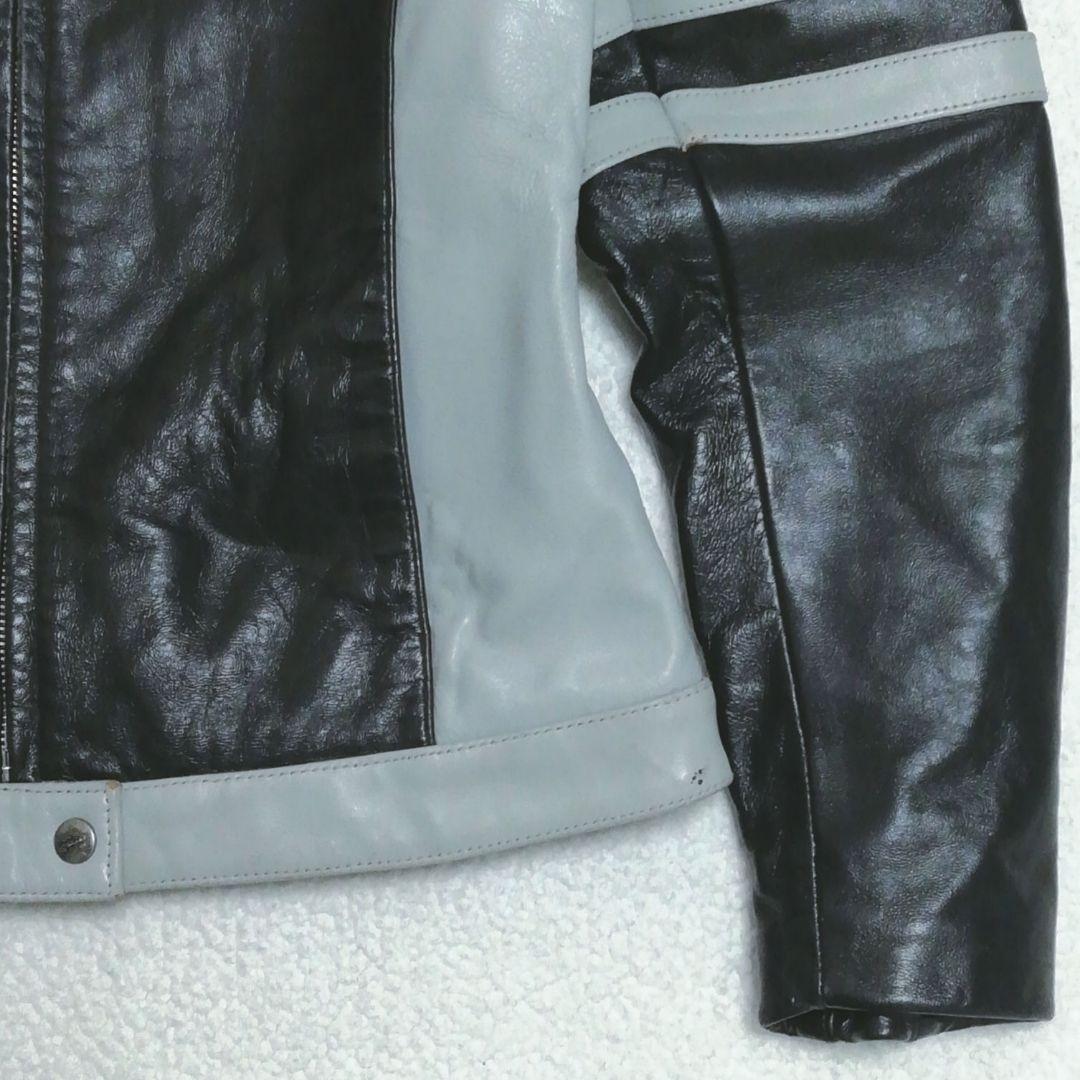 AVIREX アヴィレックス レザーシングルライダースジャケット(M)