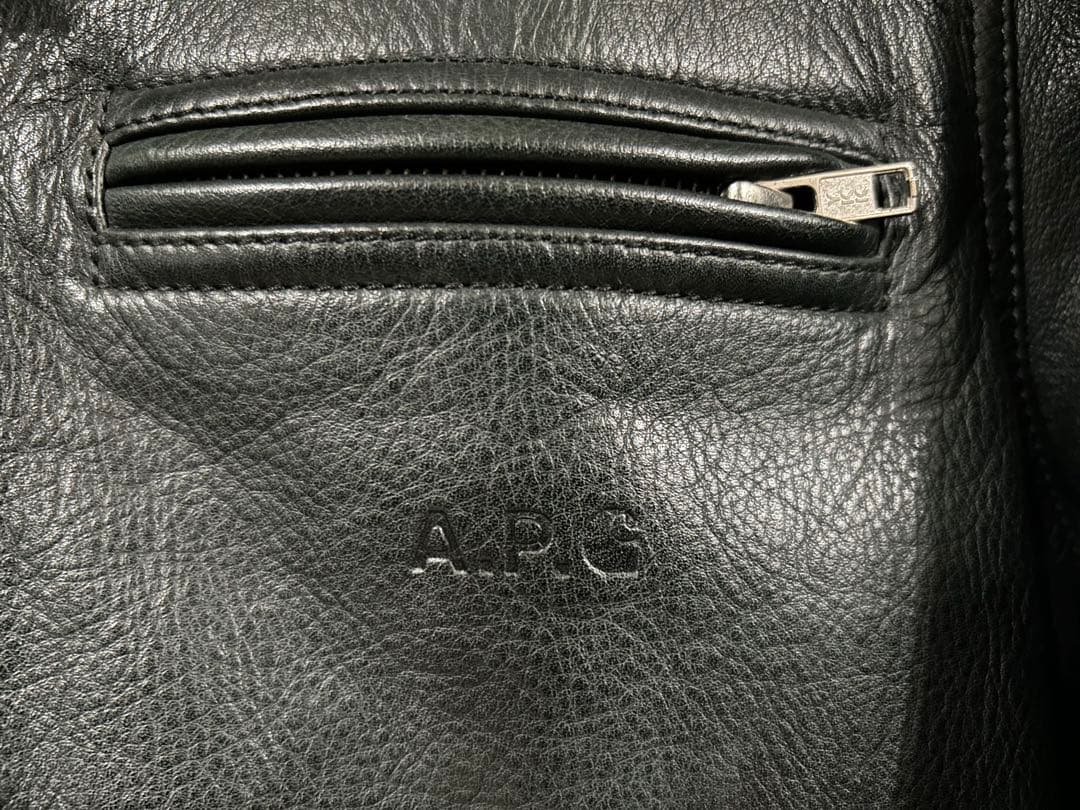 A.P.C. carhartt コラボ　デトロイトレザージャケット　XS