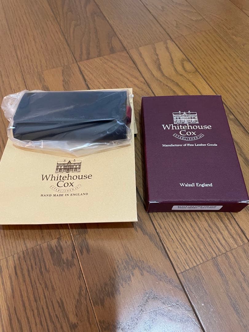 【新品未使用】　Whitehouse Cox キーケース ネイビー/レッド
