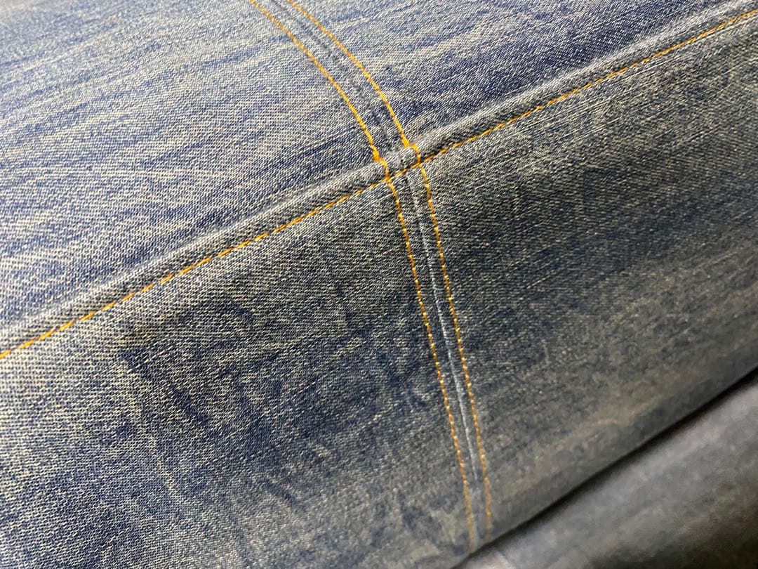 デニム ソファ ベンチ日本製購入時の50%引きから更に値下げ！