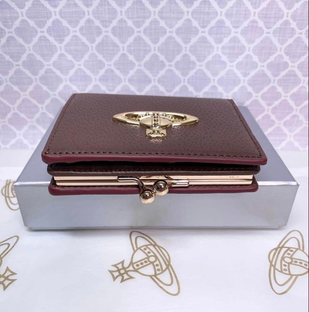 【最新作☆美しい】オーブ ヴィヴィアン・ウエストウッド 二折財布 ブラウン