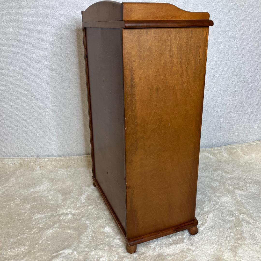 レトロ　曙工芸　サイドキャビネット　8段　収納棚　飾り棚　食器棚