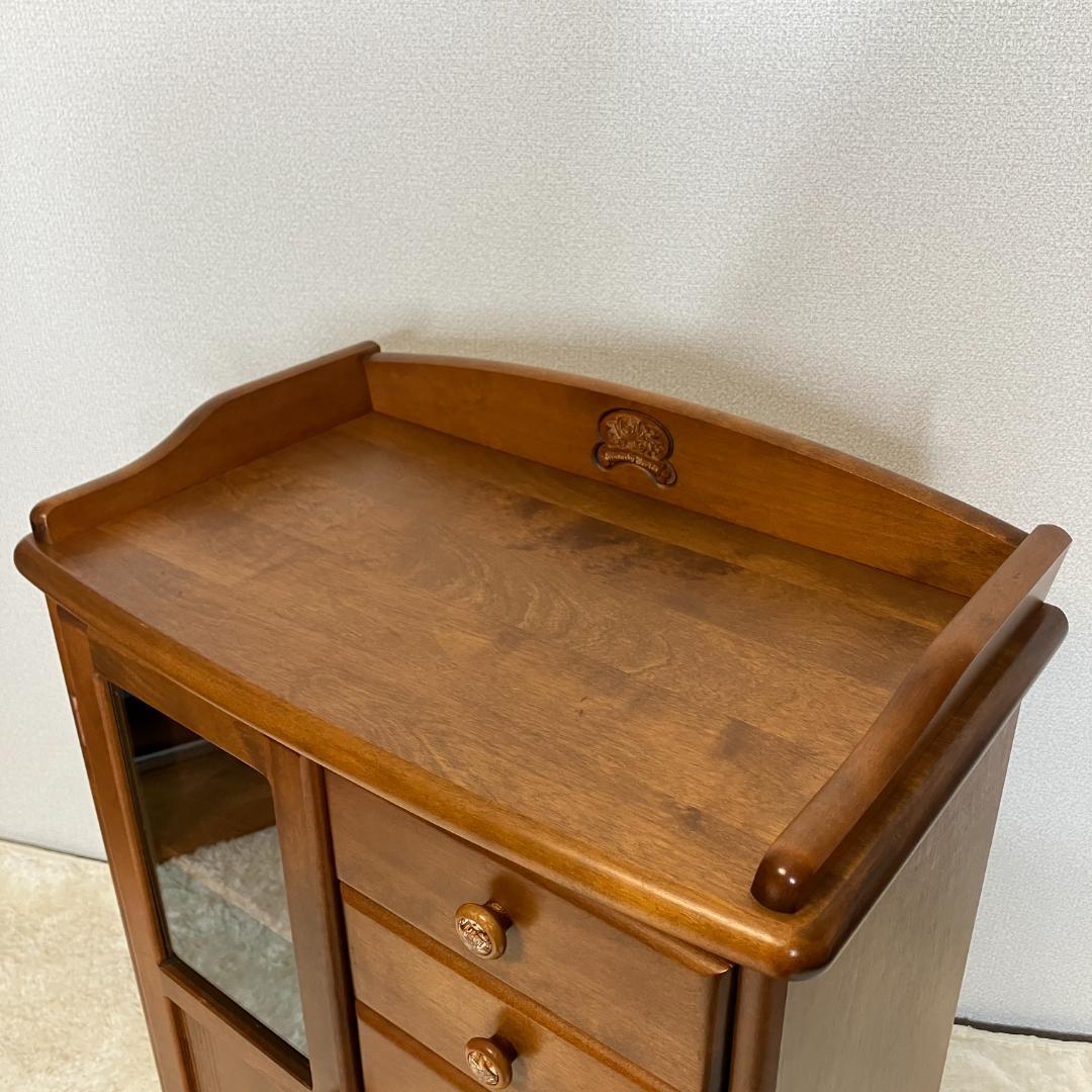 レトロ　曙工芸　サイドキャビネット　8段　収納棚　飾り棚　食器棚