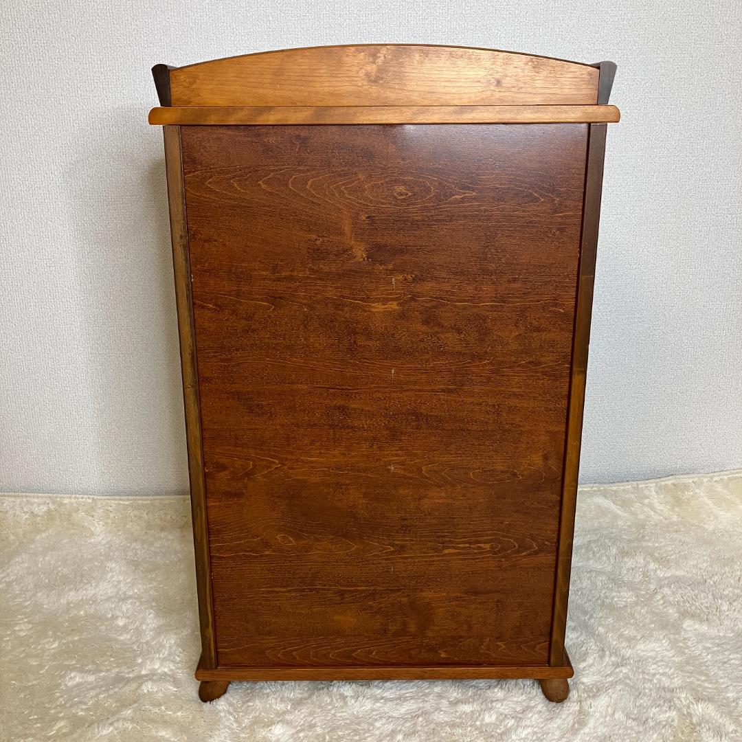 レトロ　曙工芸　サイドキャビネット　8段　収納棚　飾り棚　食器棚