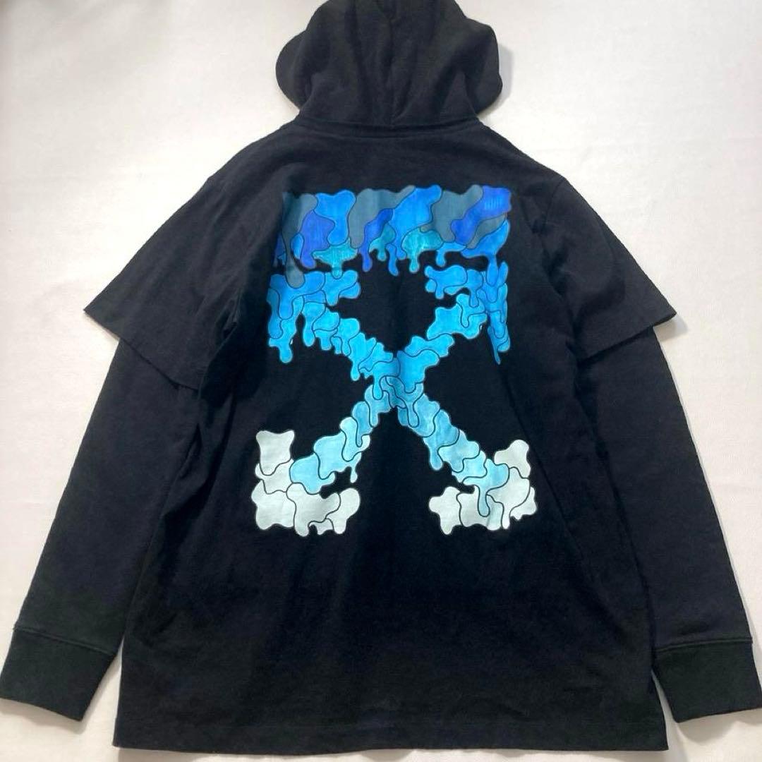 【希少/大人気】オフホワイト グラフィックアロー ブラック XL相当 正規品