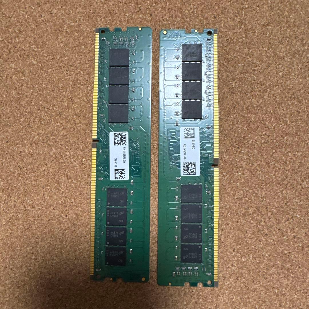 crucial DDR4 16G(8GB メモリ 2400MHz 2枚セット)B