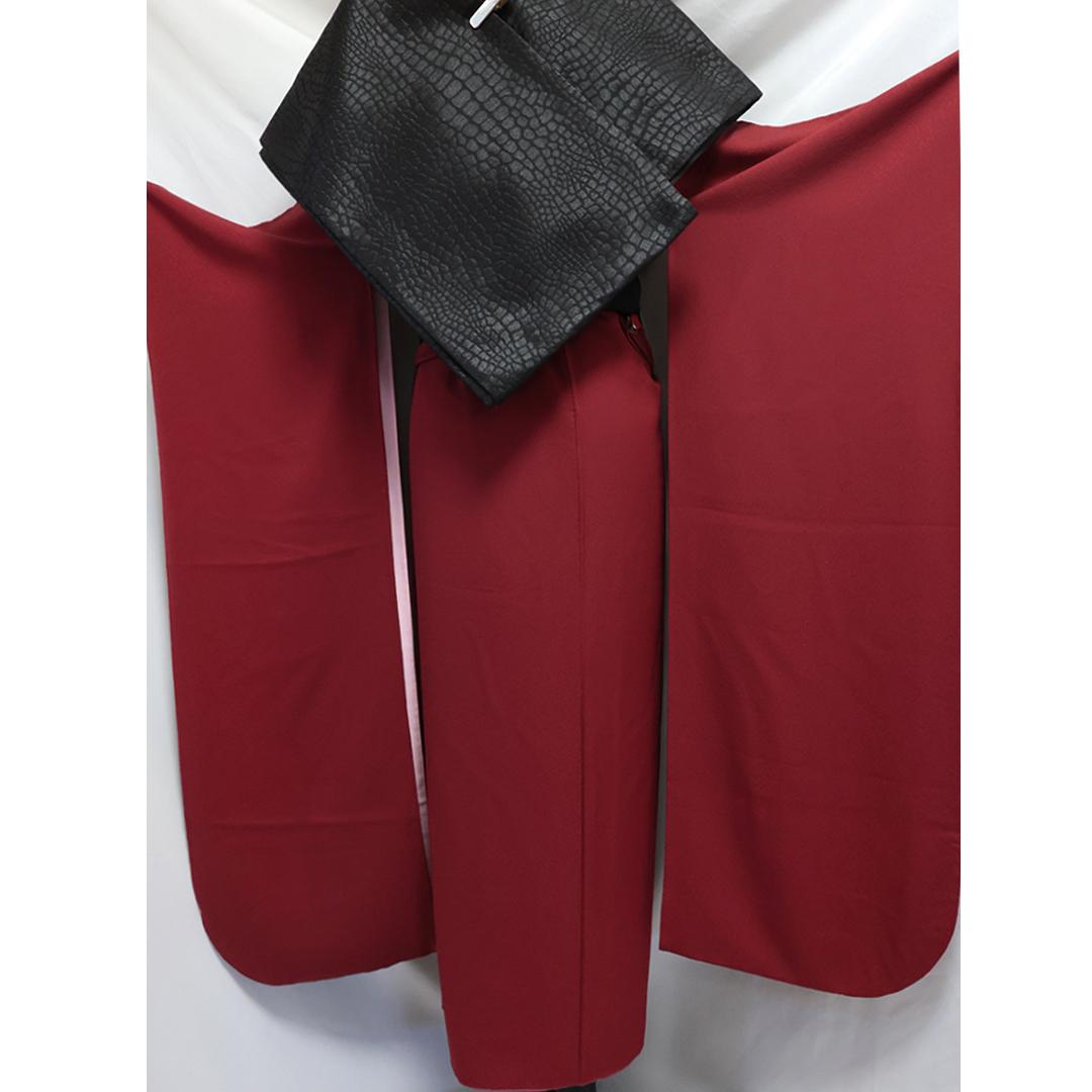 s◆ 振袖5点セット ◆赤系 丈165cm無地正絹帯新品帯締め MI81