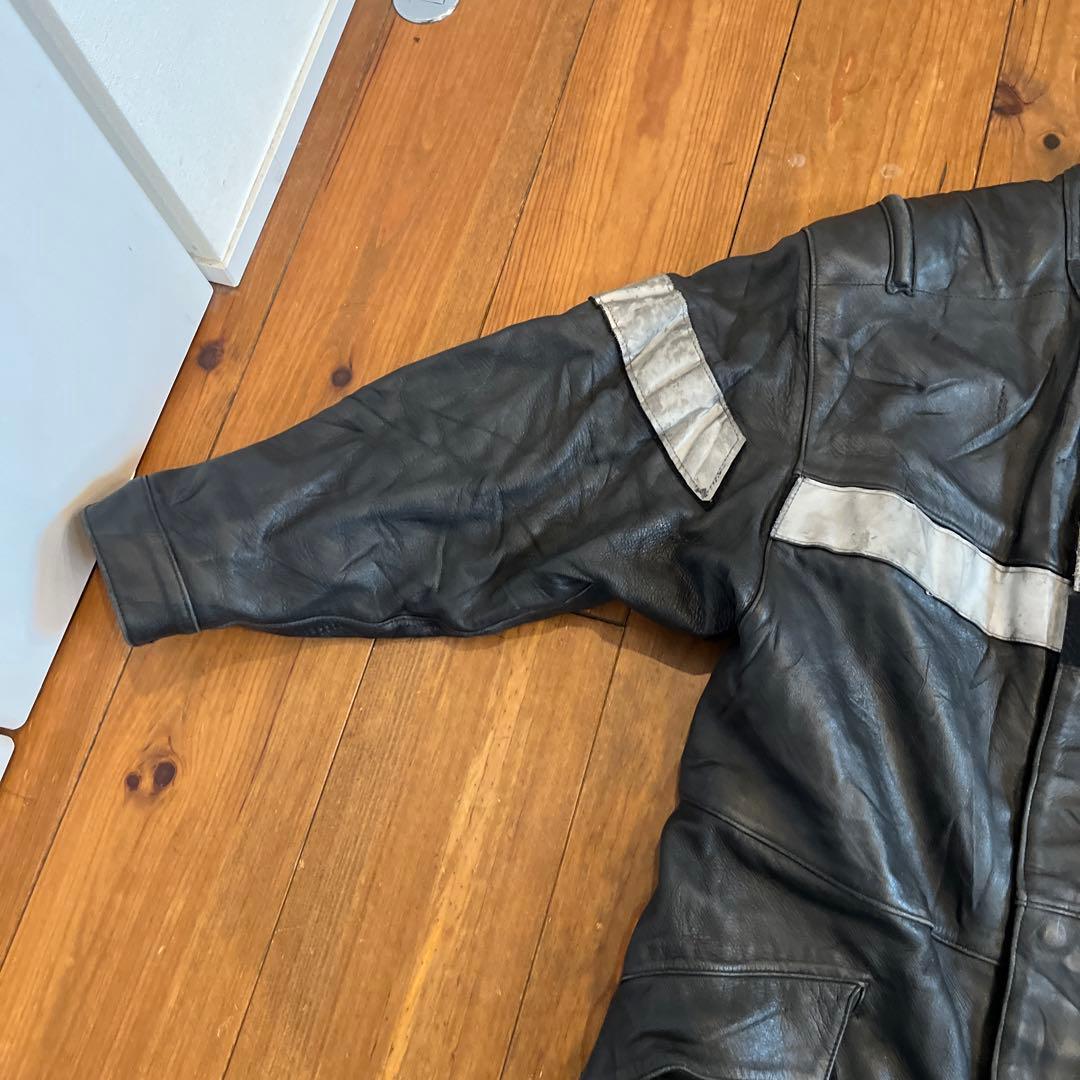 ヴィンテージ　ファイヤーマンレザージャケット