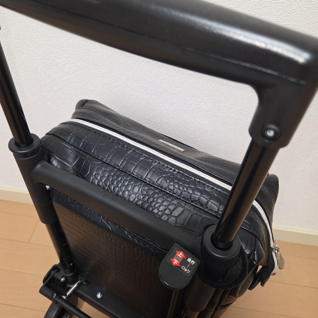 島製作所 ショッピングカート メロディ スムーズKBR クロコダイルBK