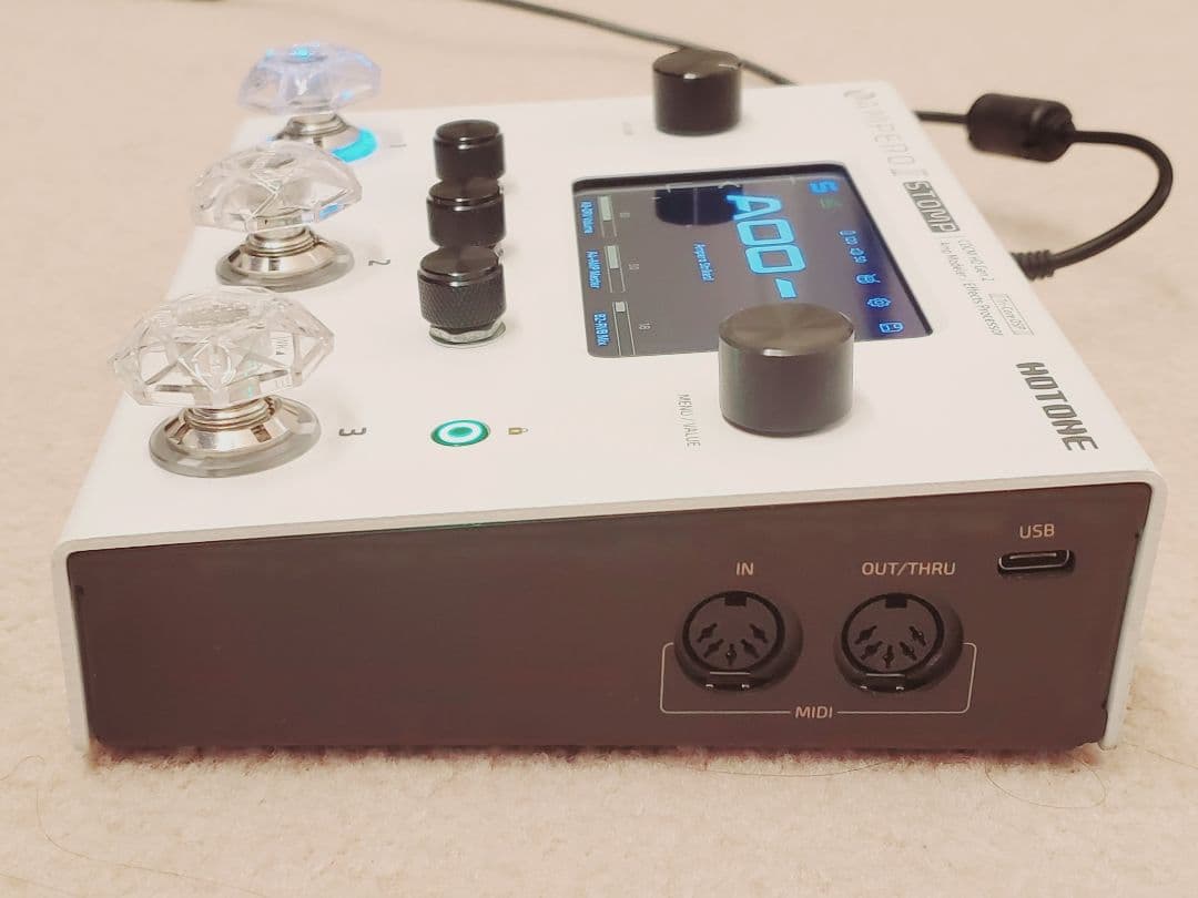 美品★HOTONE AMPERO II STOMP 変換プラグ付き