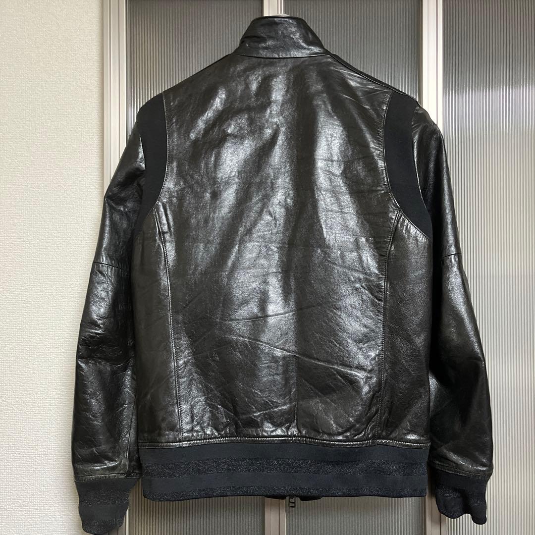 5351 POUR LES HOMMES ラムレザートラックジャケット 46