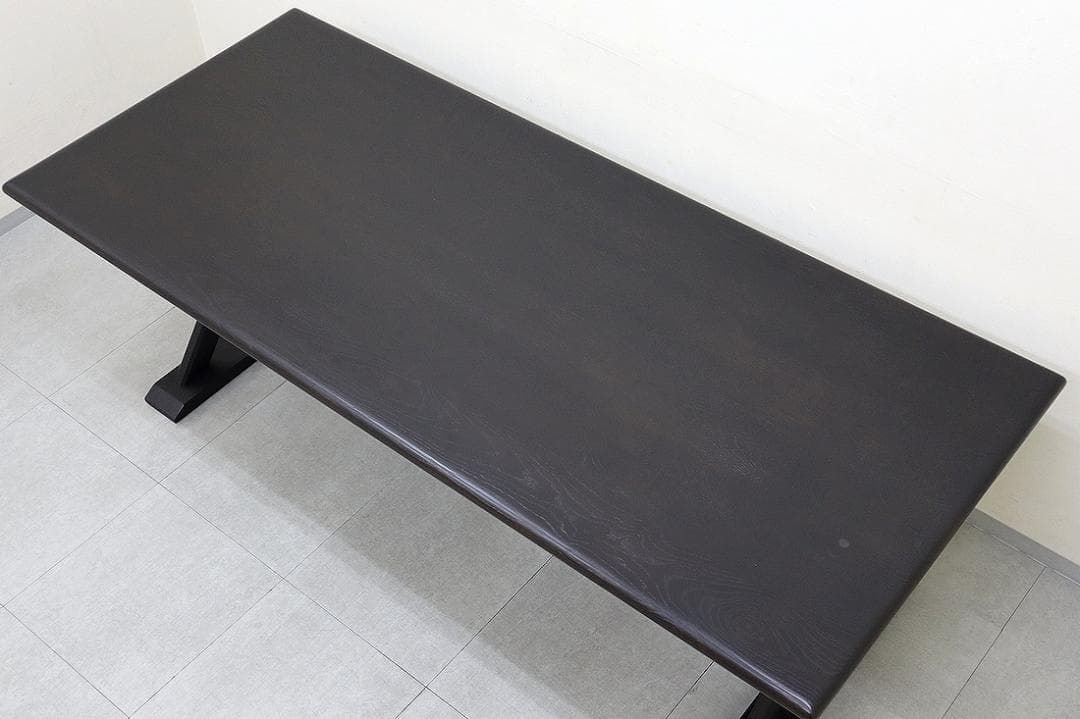 美品 TIME & STYLLE ダイニングテーブル 無垢材 旭川家具 6人用