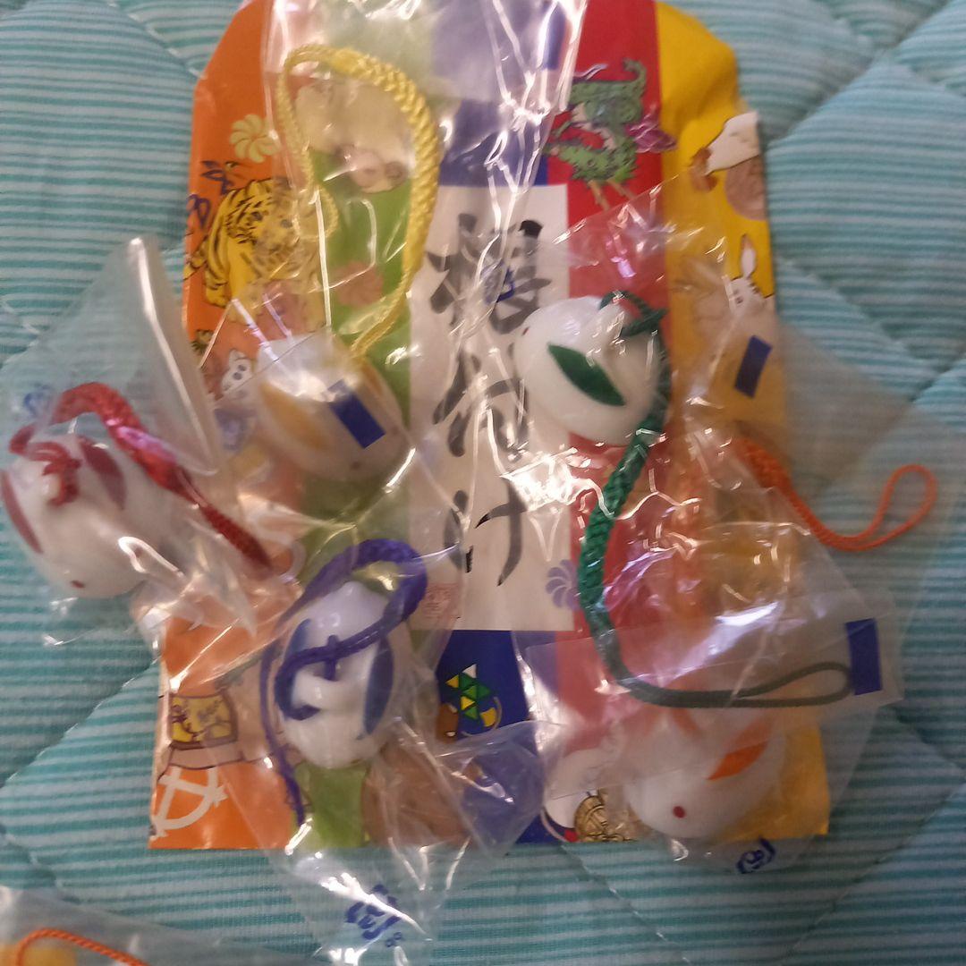 ★干支★開運ストラップ★4種各5個入★セット★陶器★子・丑・寅・卯