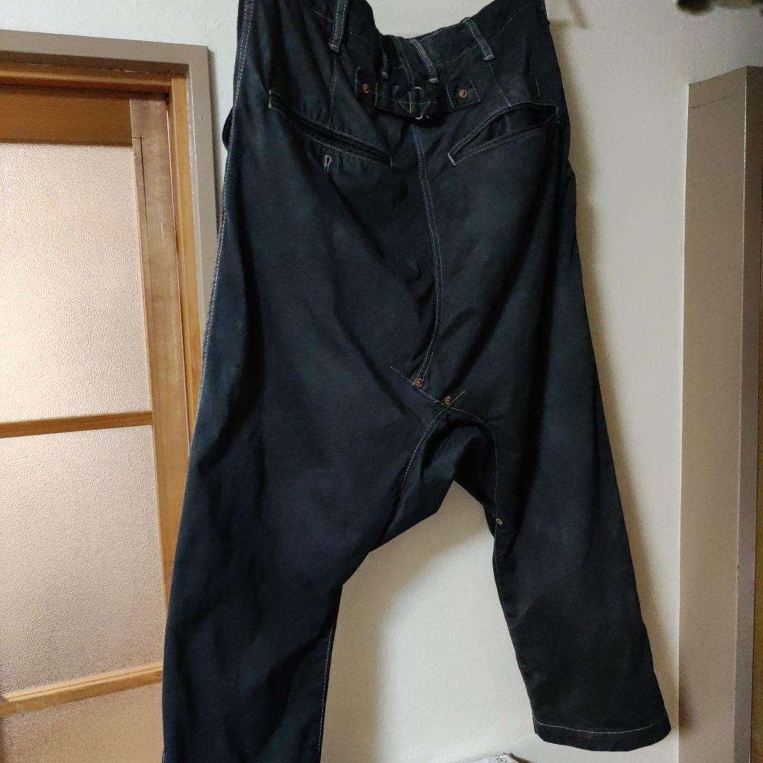 GANRYU サルエルパンツ 1 ブラック 後染め 墨クロ ギャルソン