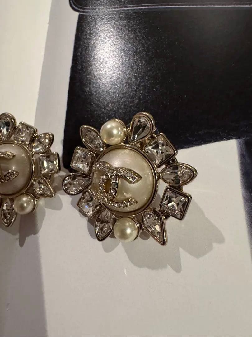 シャネル　パール　ピアス　美品