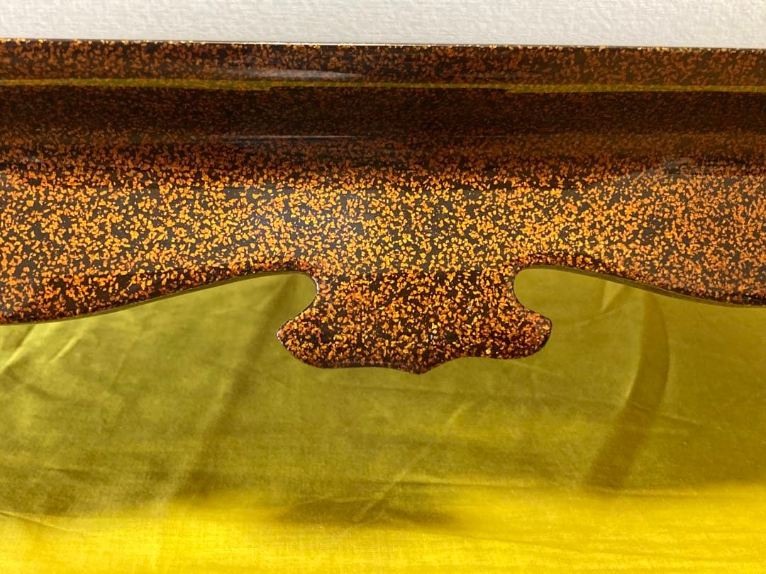 輪島塗 梨地花台 四足 共箱付き