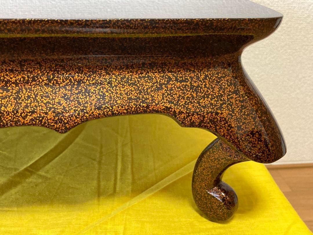 輪島塗 梨地花台 四足 共箱付き