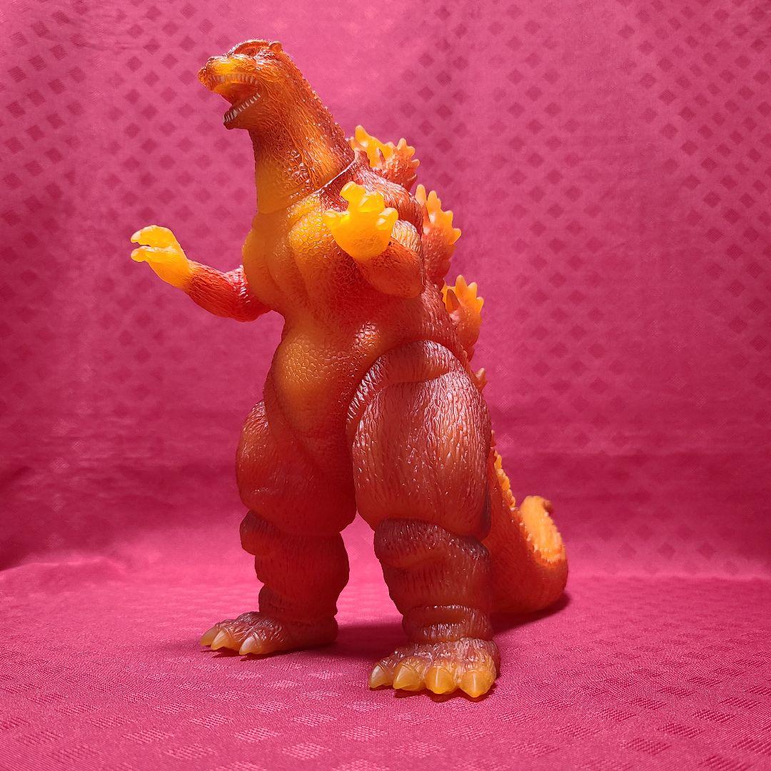 【ジャンク】 バンダイ 劇場限定 バーニングゴジラ 1995 ソフビ
