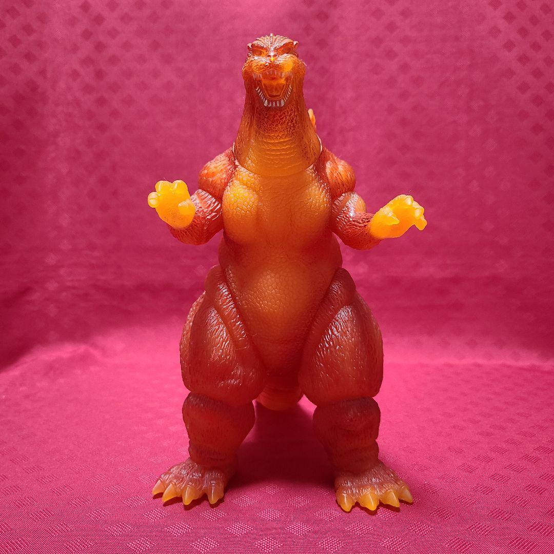 【ジャンク】 バンダイ 劇場限定 バーニングゴジラ 1995 ソフビ
