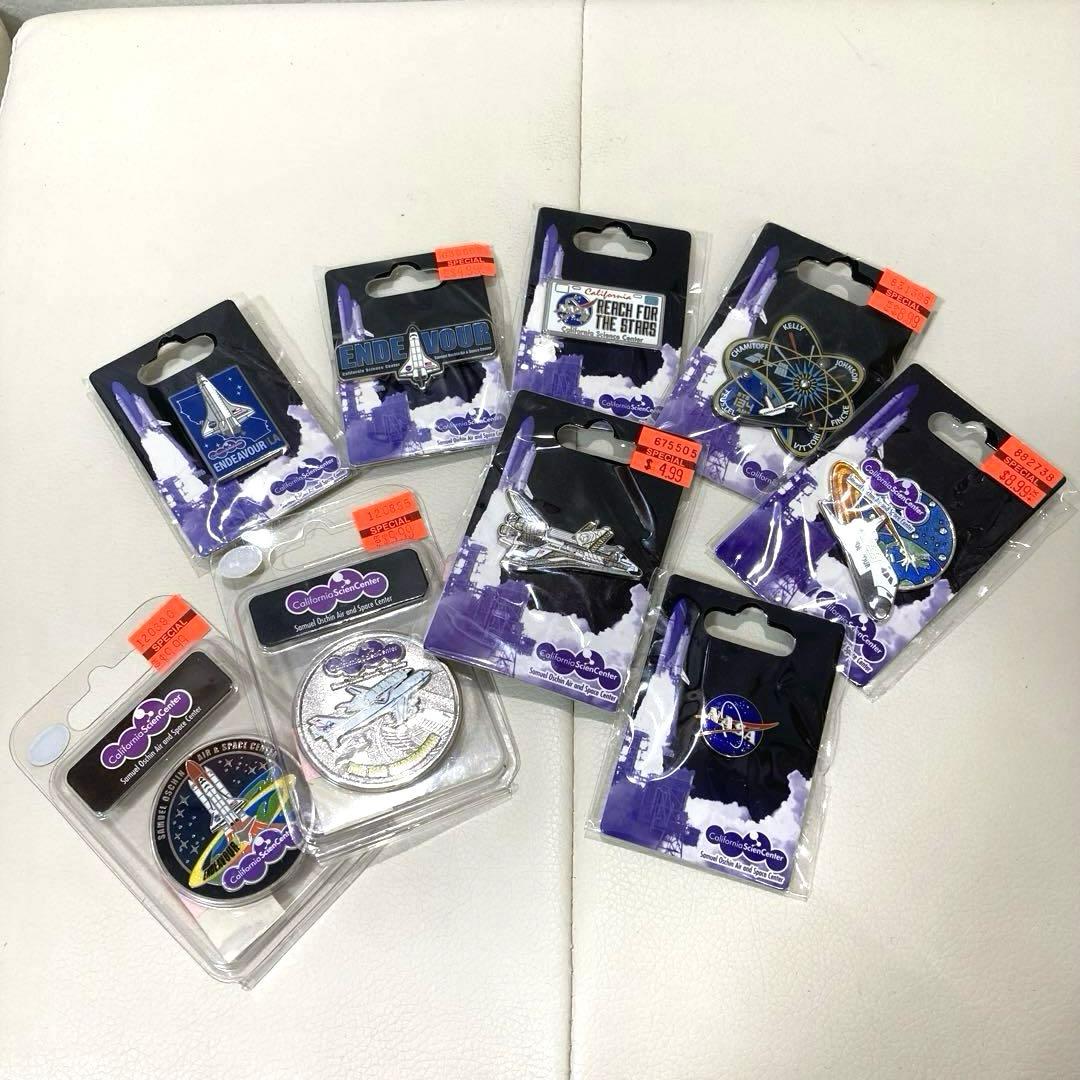 スペースシャトル エンデバー等のピンバッジ＆メダル 9点まとめ売り