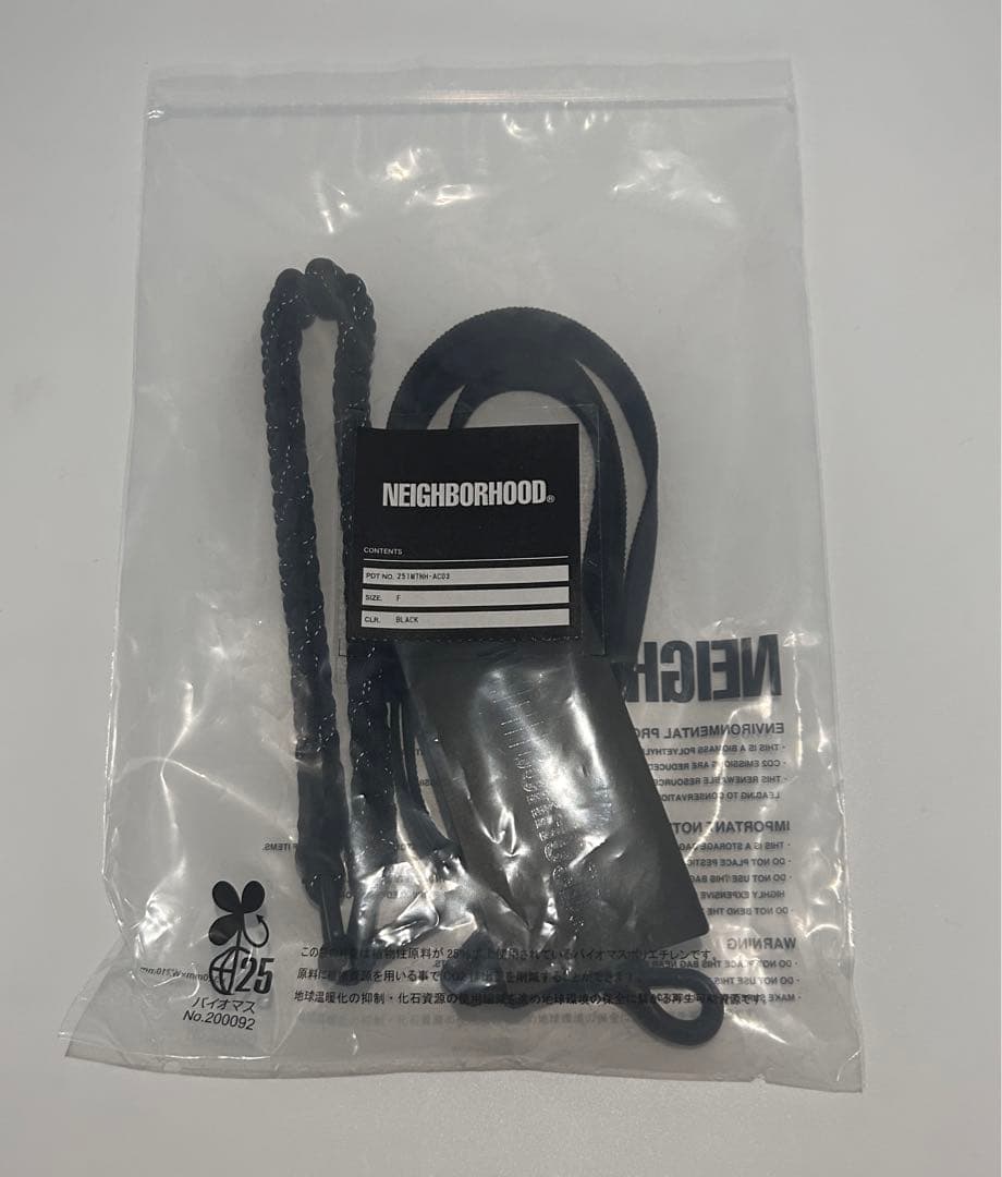 首輪・ハーネス・リード NEIGHBORHOOD DOG LEASH NARROW Black