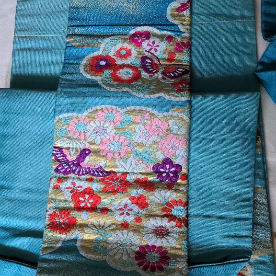 昭和レトロ　刺繍　名古屋帯